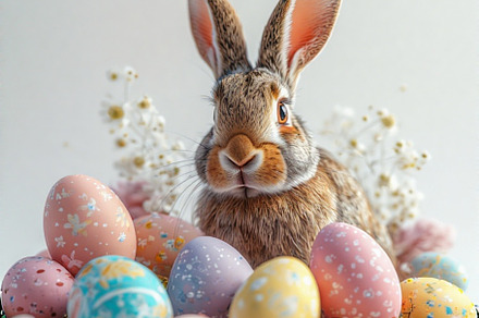 Pastel Eggs Easter Bunny image, a Holiday Photo by ComfortQ