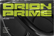 Orion Prime - Futuristic Font, a Font by Letterhend Studio (Thumbnail 1 of 9)
