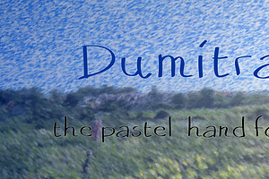 Dumitra, the pastel hand font