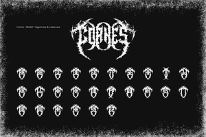 Cornes Black Metal Font Vol.1