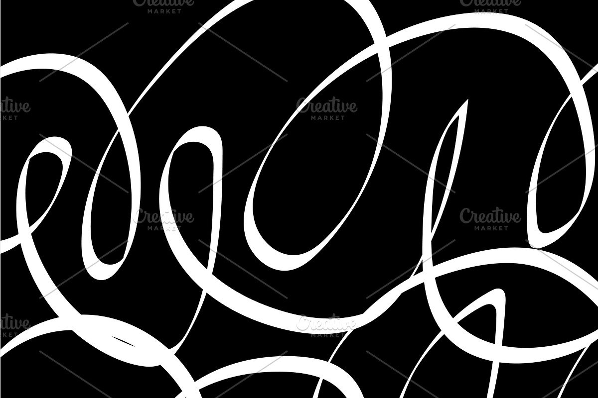 Black & White Scribbles, a Pattern Graphic by DaniKwok (Photo 6 of 7)