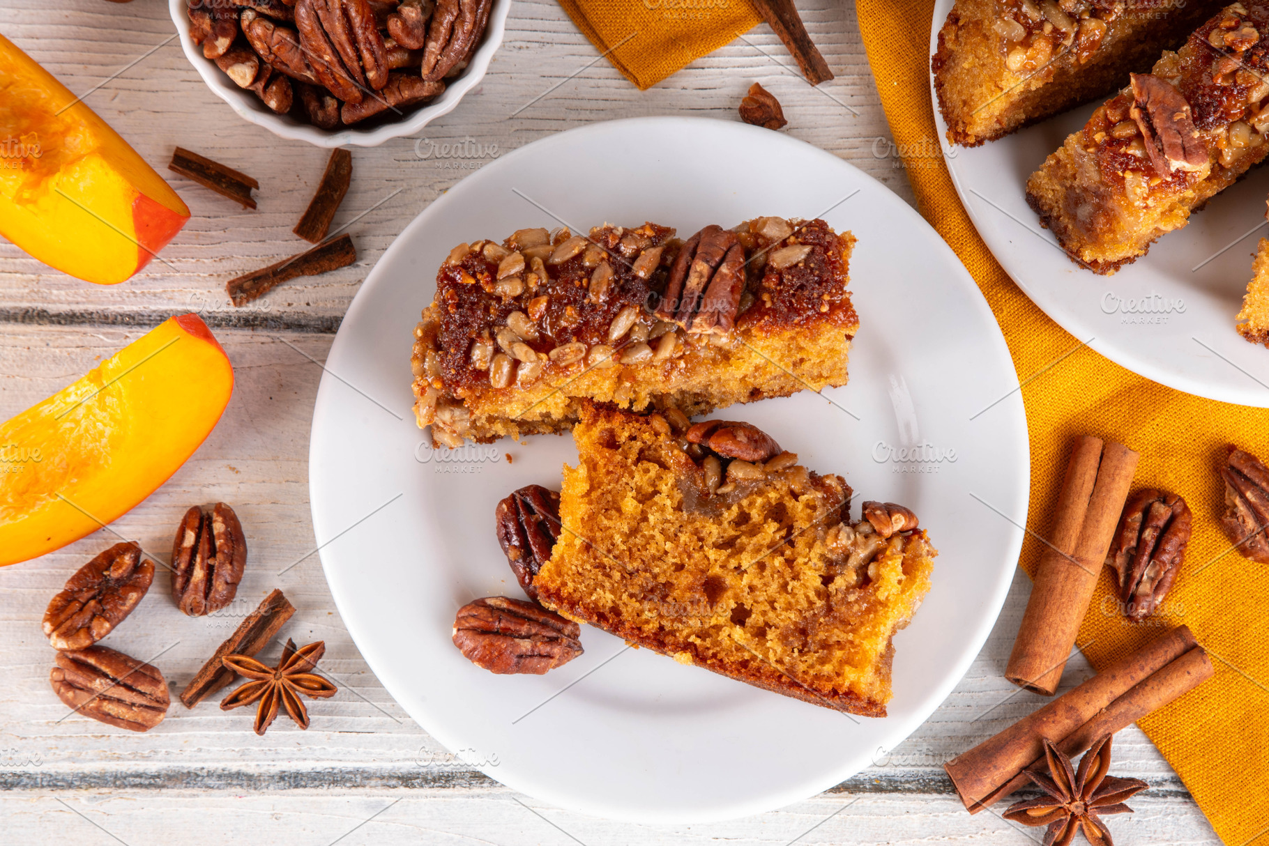 Autumn sweet dessert pumpkin bread, a Food & Drink Photo by Rimma