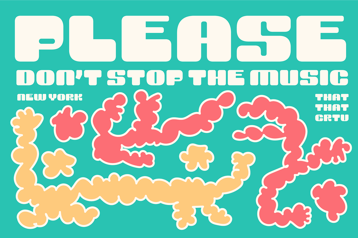 Yerk Y2K Font in 3 Styles, a Font by That That Creative (Photo 3 of 15)