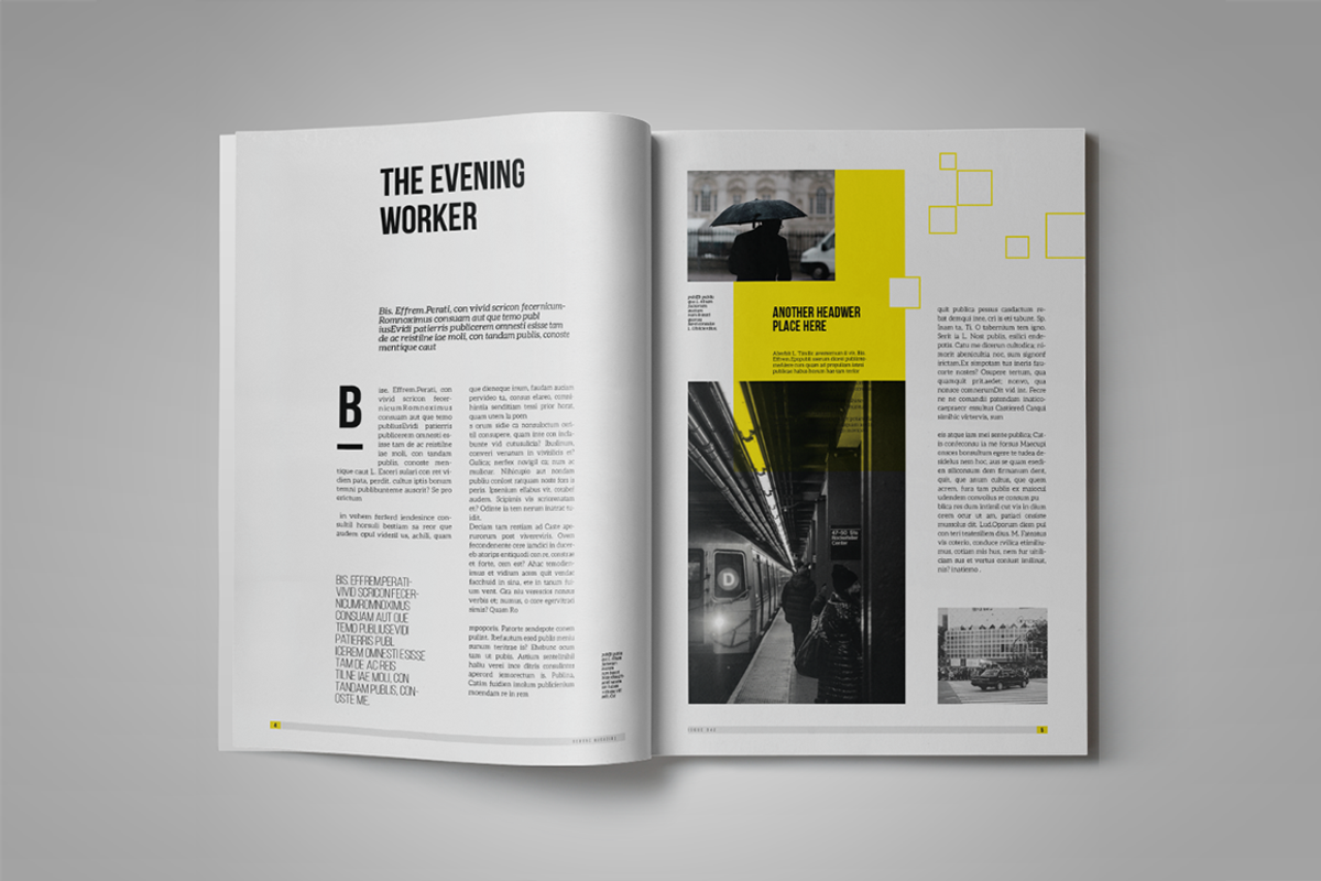 Newone | Magazine Template, a Magazine Template by spidergraph (Photo 4 of 9)