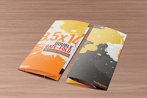 8.5x14 Double Gate-fold Mockups