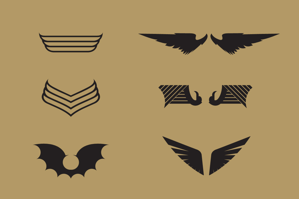 160 Pairs of Vector Wings, an Object Graphic by Damien