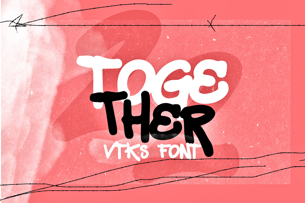Together font, a Font by vtks design (Photo 1 of 3)