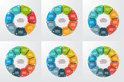 Set of pie chart templates, a Presentation Template by rikkyal (Thumbnail 2 of 2)