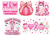 Breast Cancer PNG Sublimation Bundle, a Person Illustration by Libby Wishes (Thumbnail 3 of 3)