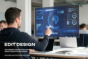 Transparent Screen 5 Mockups, a Device Mockup by Grow Design Craft Studio (Thumbnail 3 of 4)