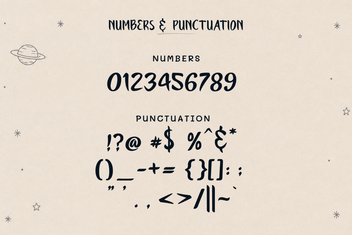 The Moon, a Handwritten Font by ShowUp! Studio (Photo 10 of 11)