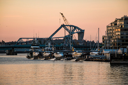 Seaplanes at Sunset