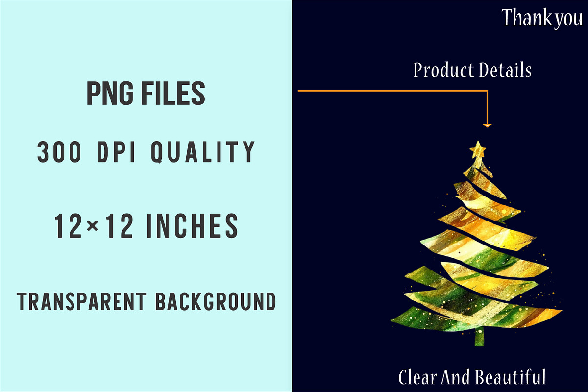 Christmas Tree Clipart, an Illustration by SinaCreation (Photo 4 of 5)