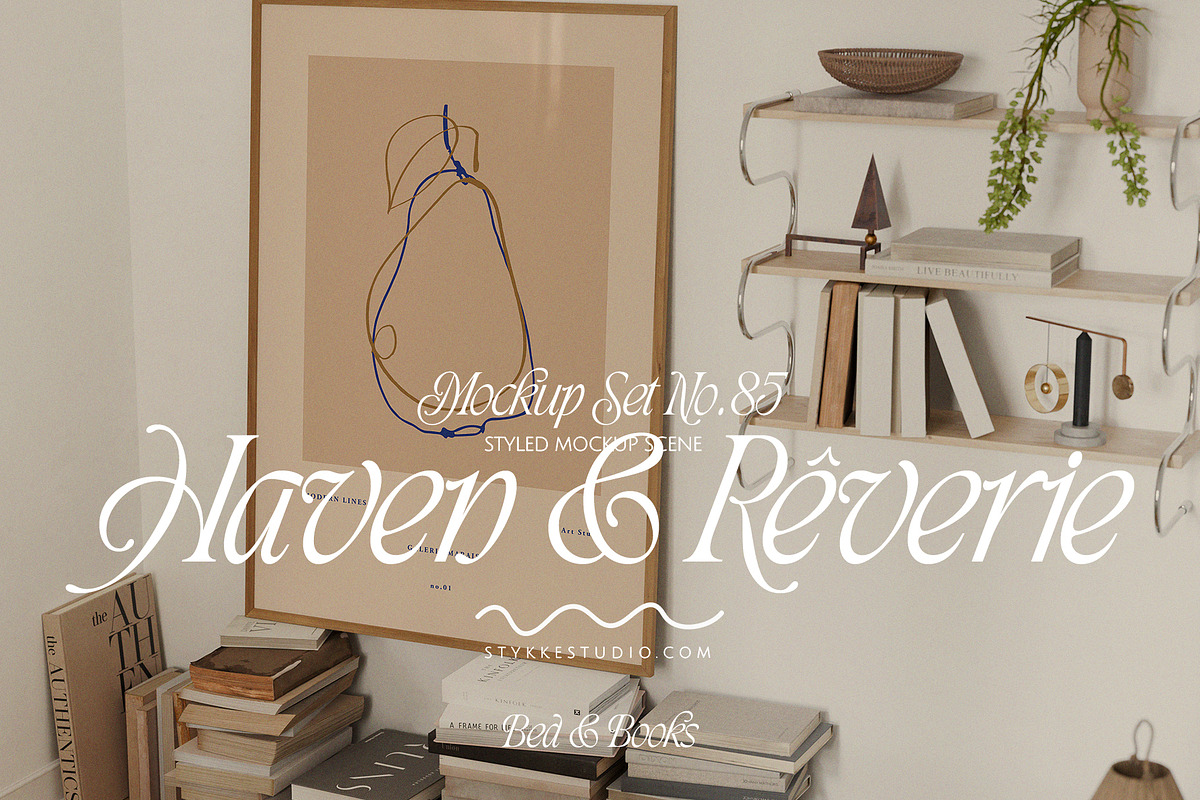 HAVEN & RÊVERIE | art & frame mockup, a Household Mockup by Stykke Studio (Photo 1 of 15)