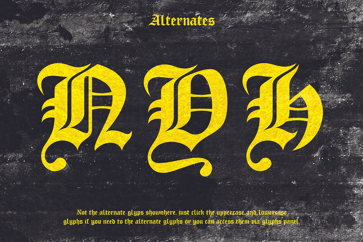 Dream Culture (intro sale), a Blackletter Font by Rvq Type Foundry (Photo 6 of 8)