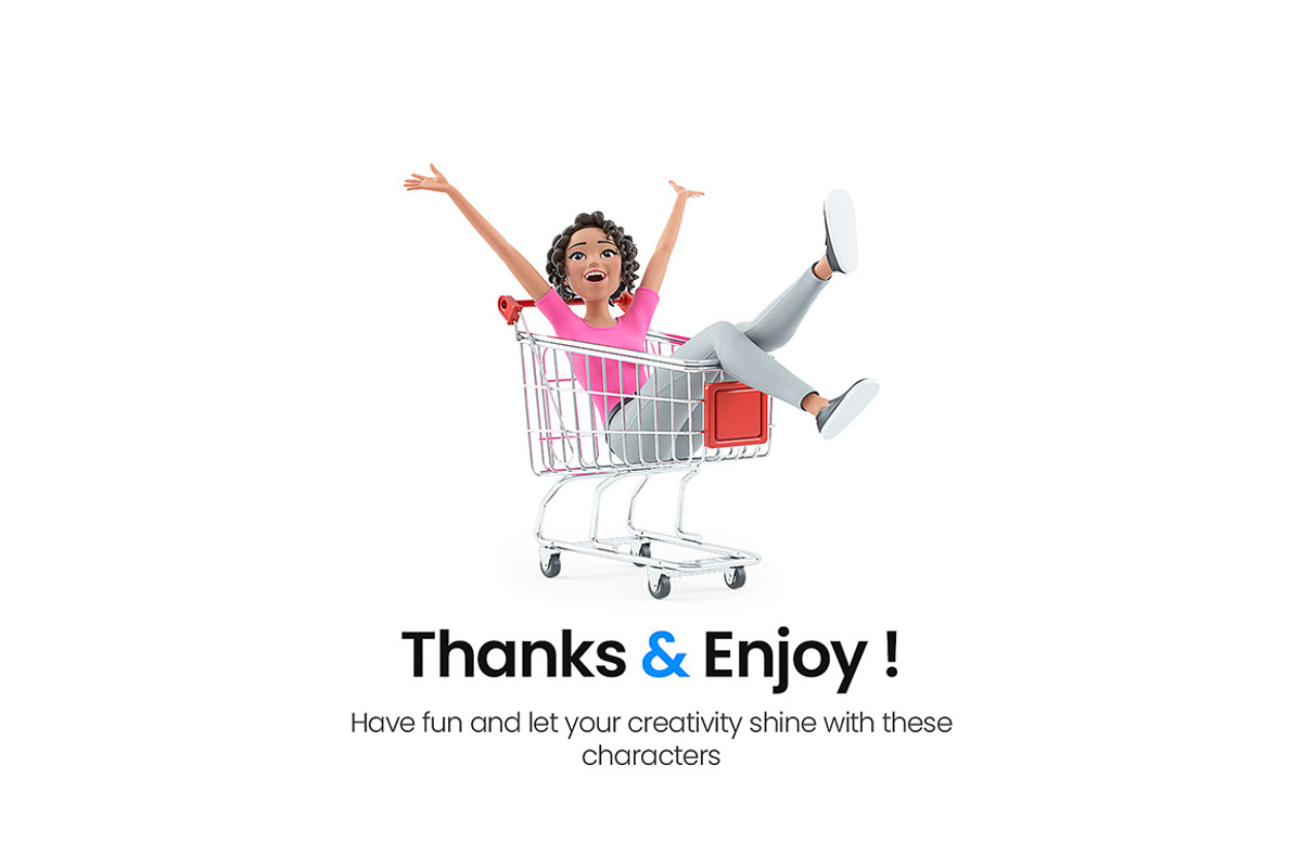 Active Woman – Set of 50 Poses, a Person Illustration by 3DMask (Photo 6 of 6)