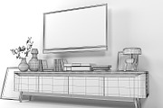TV stand 1702, a Furniture 3D Model by inDahouze (Thumbnail 8 of 9)