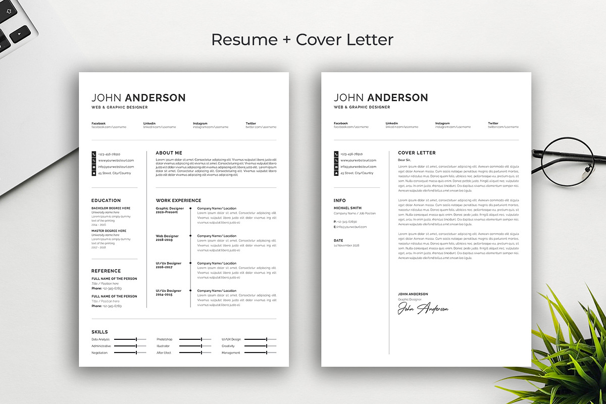 Resume / CV Template, a Resume Template by Abdul Studio (Photo 2 of 5)