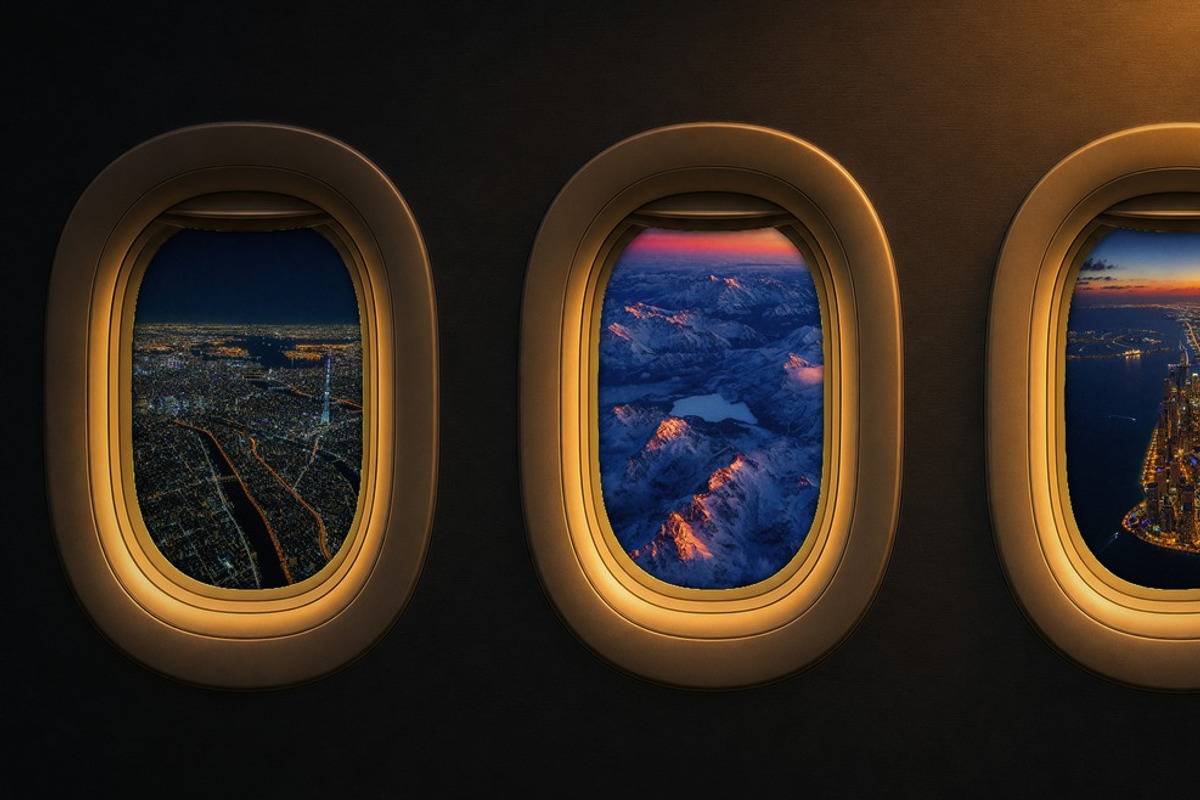Airplane Window Photo Effect, a Social Media Template by DesignerCandies (Photo 2 of 4)