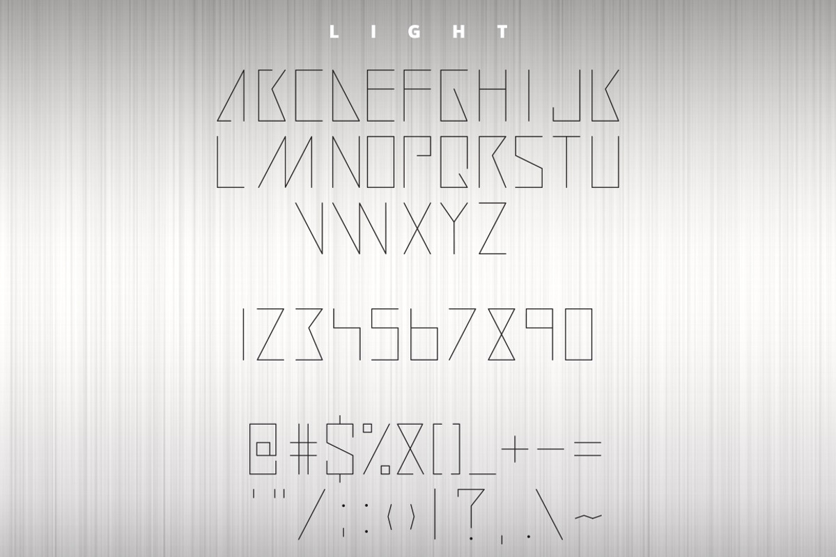 Digitalium Condensed Future Font preview 2