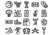 Basketball sport game icons and, an Object Graphic by pikepicture (Thumbnail 2 of 3)