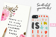 Poem Brush Font, a Sans Serif Font by pixelcolours (Thumbnail 2 of 7)