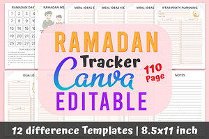 Ramadan Planner Canva Template KDP