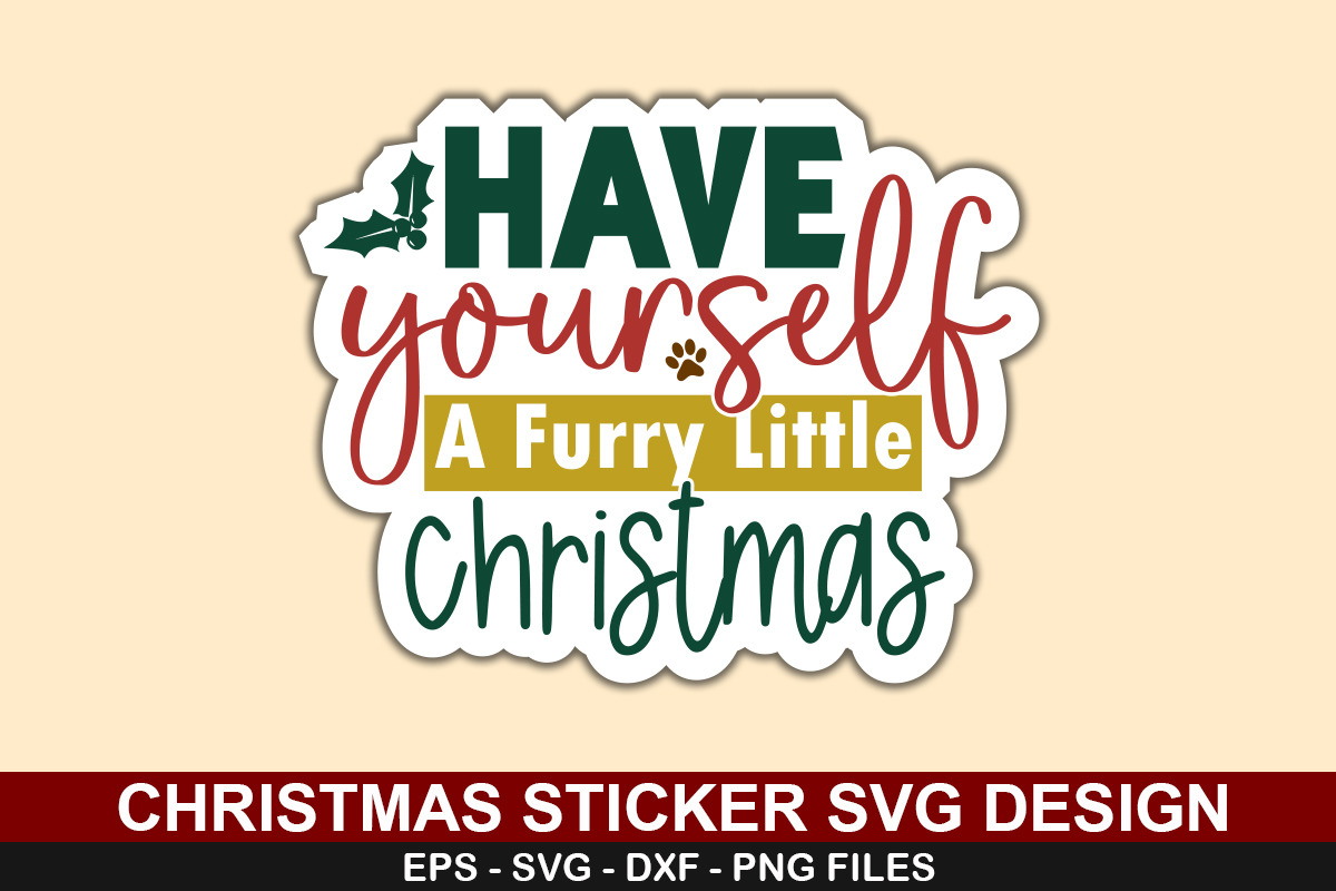 Christmas Sticker SVG Bundle, a Texture Graphic by crative8112 (Photo 4 of 7)