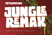 Jungle Remak - Display font, a Handwritten Font by Majelis Art (Thumbnail 1 of 7)