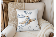 Watercolor Air Transport Clipart, an Illustration by MockupWizard (Thumbnail 5 of 5)
