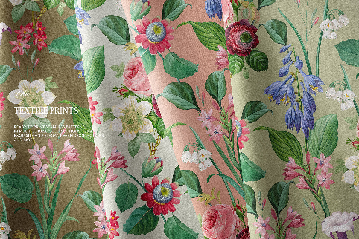 Vintage Elegant Floral Pattern, a Pattern Graphic by likorbut (Photo 7 of 8)