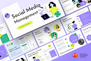 Social Media Management PowerPoint, a Presentation Template by Premast (Thumbnail 1 of 5)