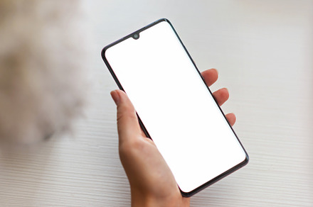 Mockup image of mobile phone