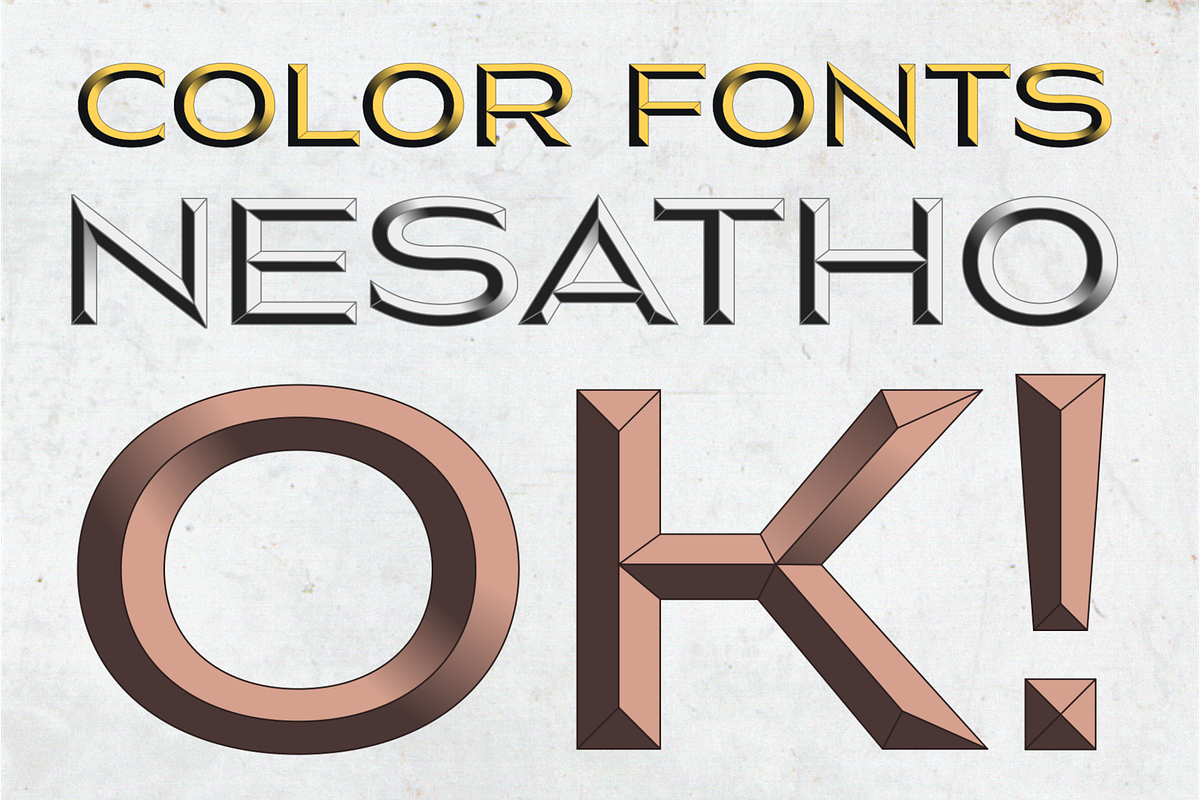 Nesatho OK, a Sans Serif Font by glukfonts (Photo 1 of 10)