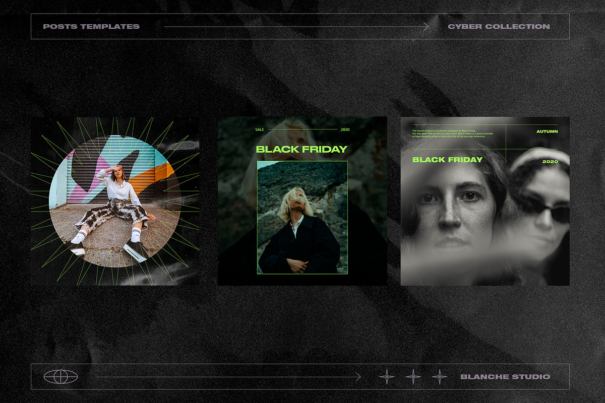 CYBERPUNK Instagram Templates, a Social Media Template by BlancheStudio (Photo 10 of 14)