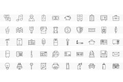 150 Thin Line Icons, an Outline Icon by doghead (Thumbnail 2 of 4)