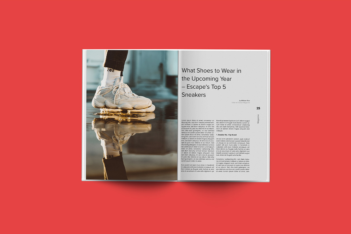 Escape Magazine Template, a Magazine Template by Designshot (Photo 8 of 10)