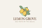 Lemon Grove Logo Template for Canva, a Branding & Logo Template by CactusGroveBranding (Thumbnail 2 of 7)