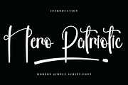 Hero Patriotic, a Handwritten Font by FreshTypeINK (Thumbnail 1 of 7)