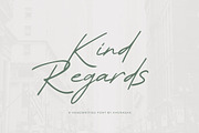Kind Regards, a Script Font by khurasan (Thumbnail 1 of 6)