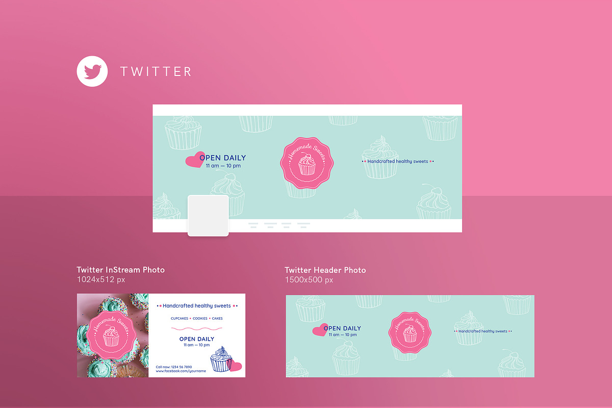 Mega Bundle | Homemade Sweets, a Poster Template by Amber Graphics (Photo 6 of 21)