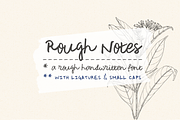 Rough Notes handwritten font, a Script Font by Ana's Fonts (Thumbnail 1 of 6)