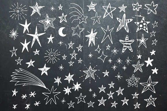 Hand Drawn Stars Frames