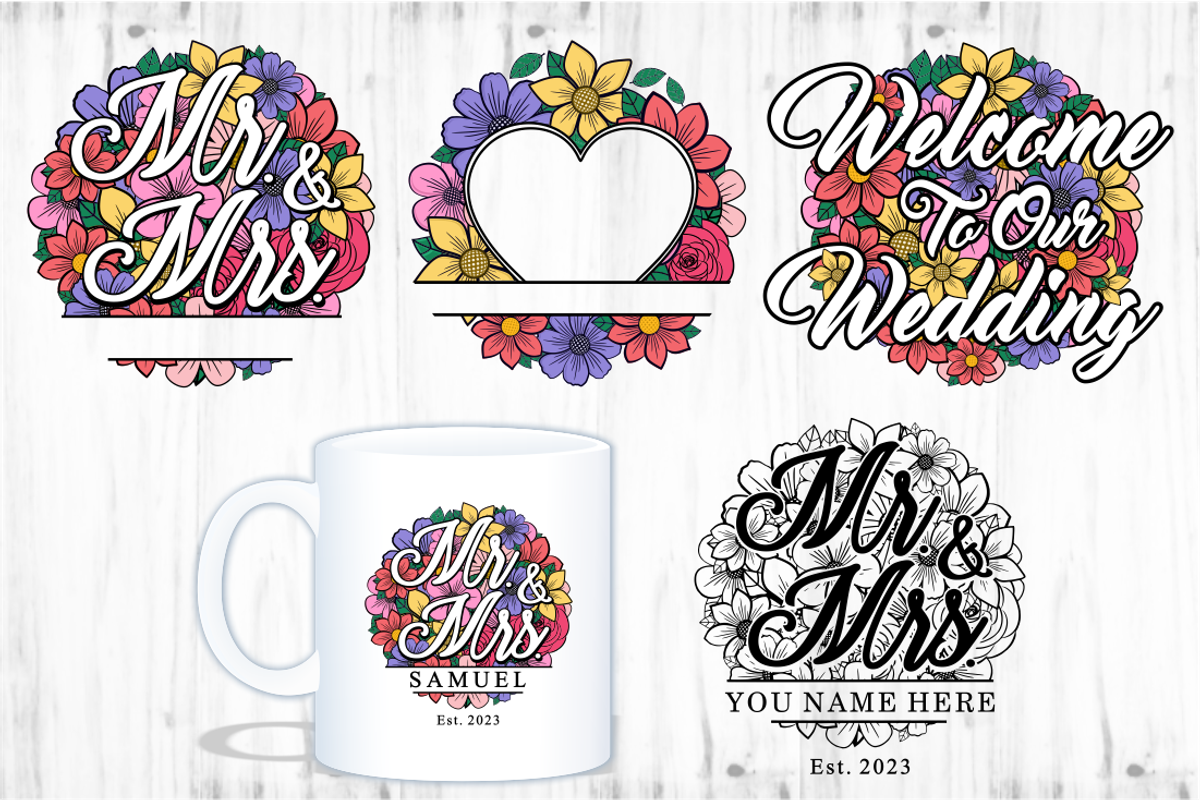 Wedding SVG Bundle, Wedding Sign SVG, an Object Graphic by D2PUTRI (Photo 24 of 31)