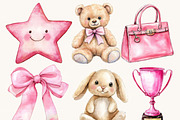 Watercolor Cute Gymnastic Clipart, a Person Illustration by SparkyDesignsUS (Thumbnail 3 of 9)