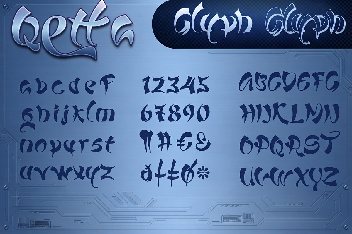 Qetta, a Script Font by Compaq_Creative (Photo 8 of 8)