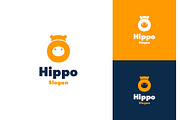 Cute Hippo Head Simple Logo, a Branding & Logo Template by ika trisiana (Thumbnail 2 of 2)