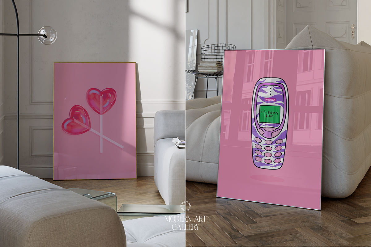 Modern Art Gallery 6, a Graphic by Wall Art Print Studio (Photo 14 of 18)