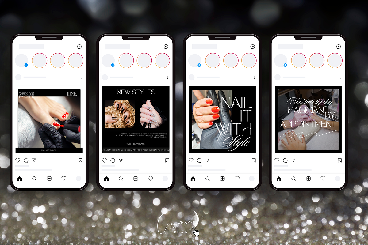 Nail Tech Instagram Templates, a Social Media Template by Cosmic Design (Photo 14 of 17)