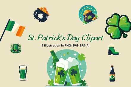 St. Patrick's Day clipart Bundle